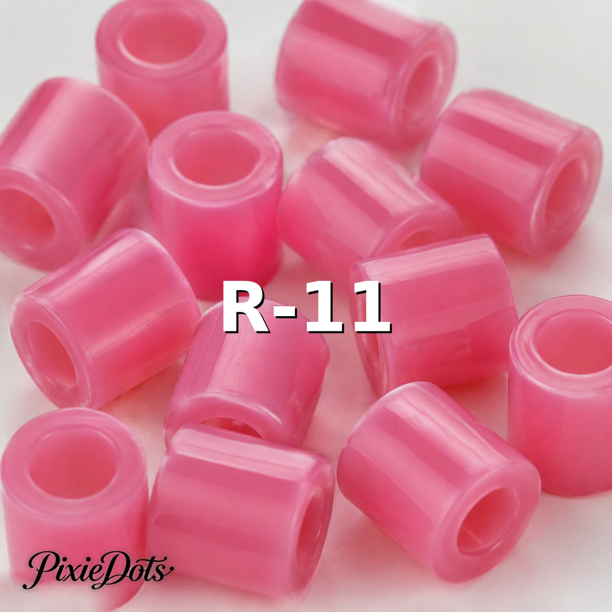 PixieDots Pure Pixels 1000ct Refill - Palette R (Transparent) 2.6mm Mini Fuse Beads | Fusible Beads Refill for Craft