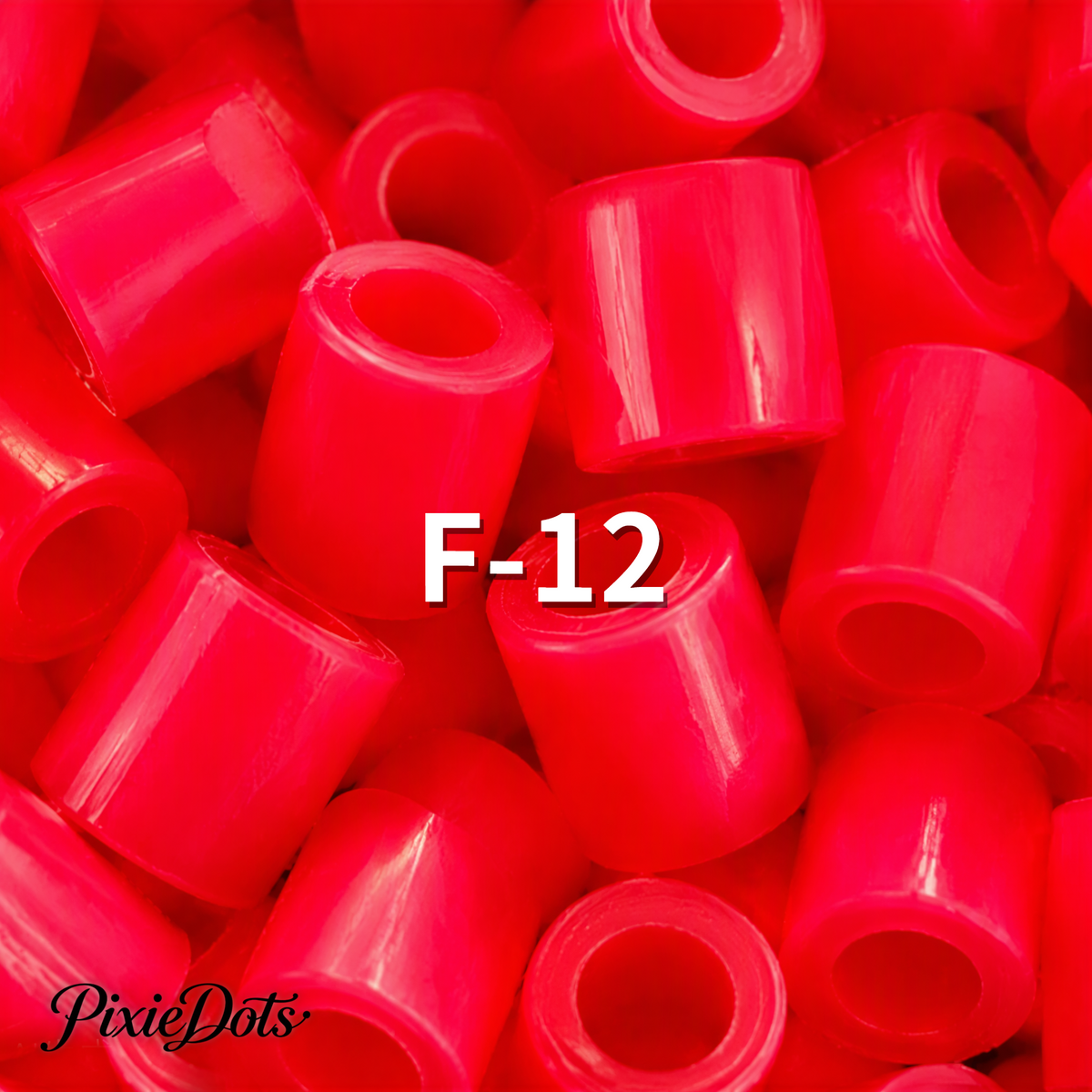 PixieDots Pure Pixels 1000ct Refill - Palette F (Warm Reds) 2.6mm Mini Fuse Beads | Fusible Beads Refill for Craft