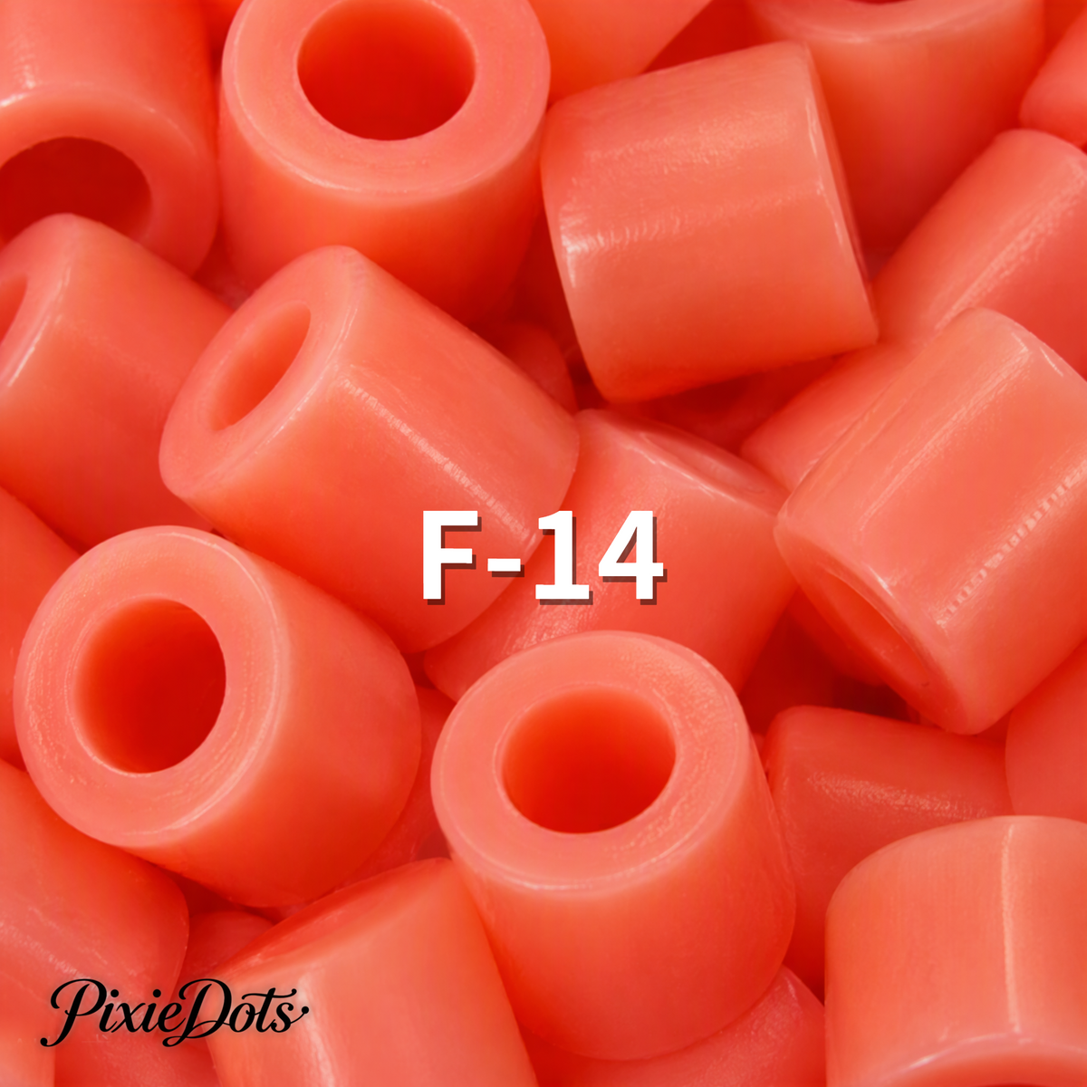 PixieDots Pure Pixels 1000ct Refill - Palette F (Warm Reds) 2.6mm Mini Fuse Beads | Fusible Beads Refill for Craft