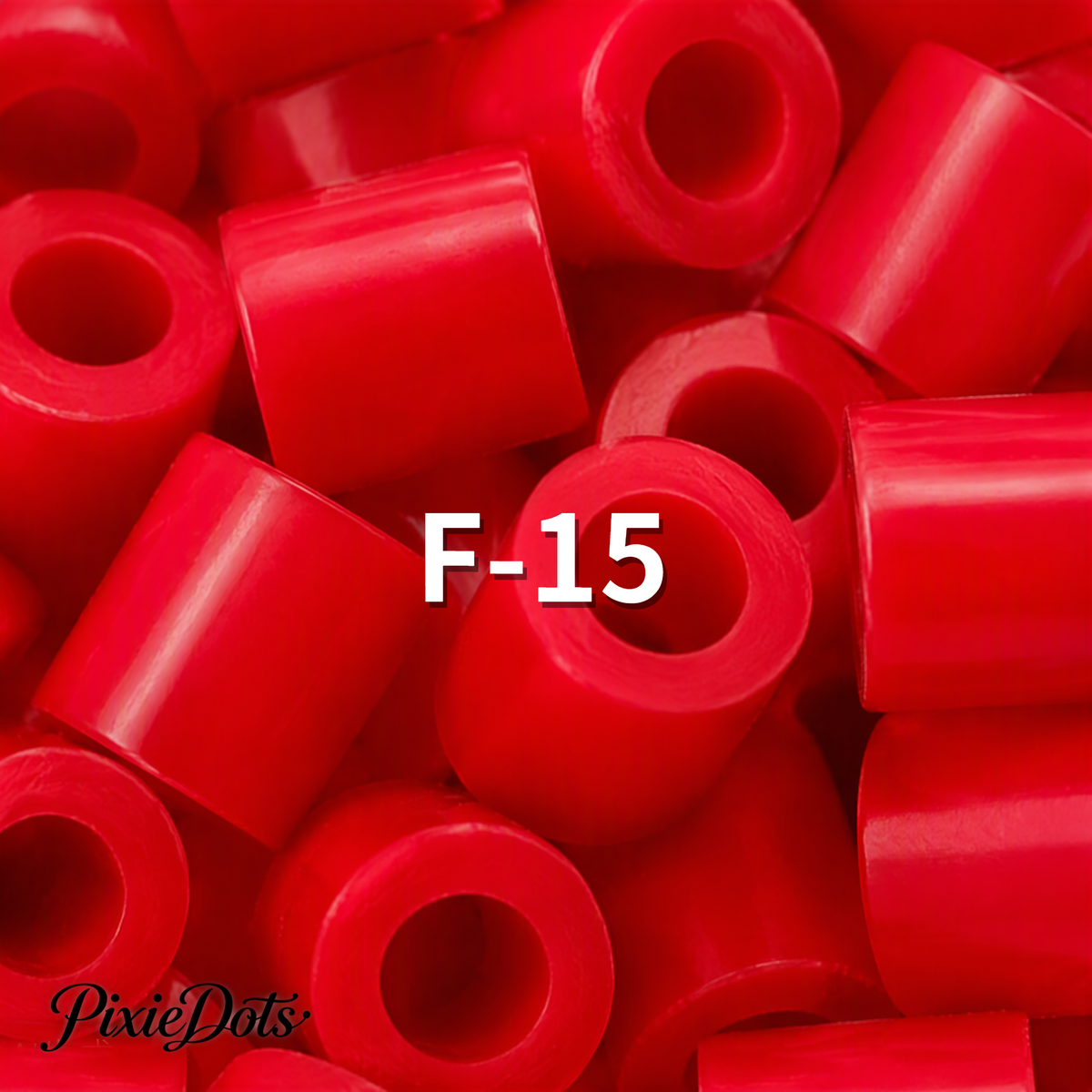 PixieDots Pure Pixels 1000ct Refill - Palette F (Warm Reds) 2.6mm Mini Fuse Beads | Fusible Beads Refill for Craft