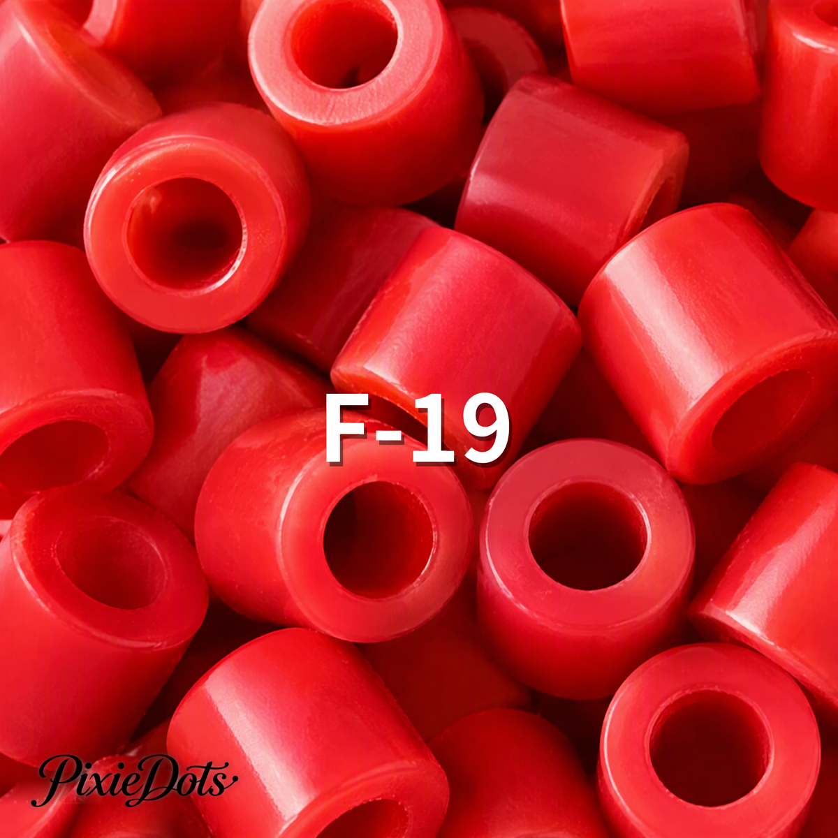 PixieDots Pure Pixels 1000ct Refill - Palette F (Warm Reds) 2.6mm Mini Fuse Beads | Fusible Beads Refill for Craft