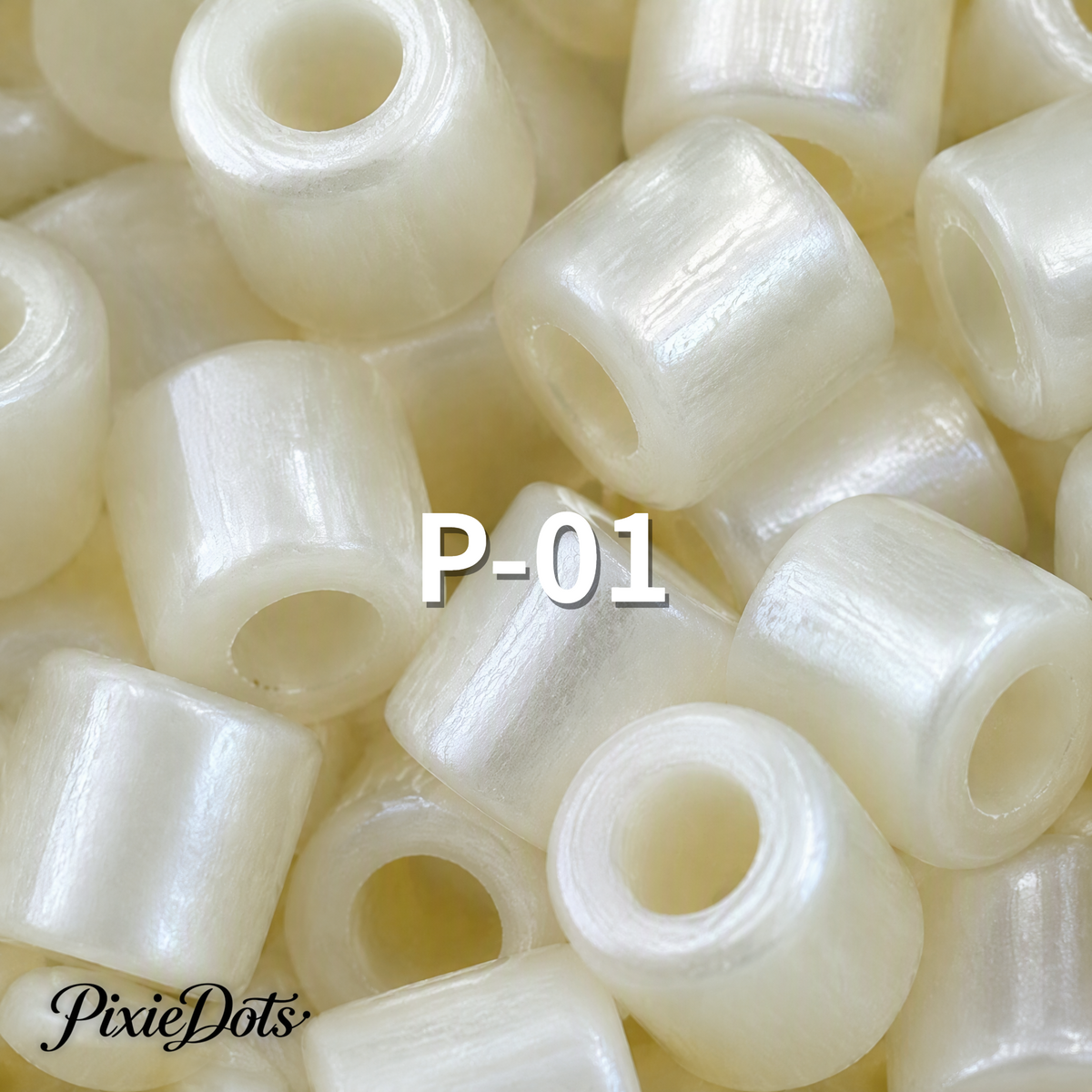 PixieDots Pure Pixels 1000ct Refill - Palette P (Pearlescent) 2.6mm Mini Fuse Beads | Fusible Beads Refill for Craft
