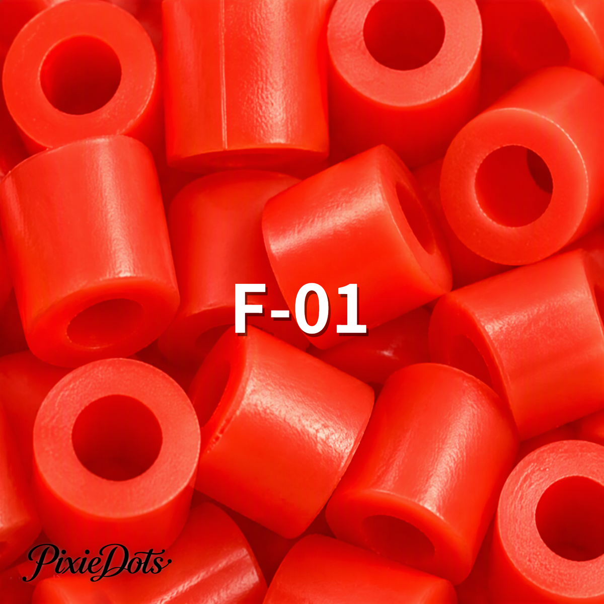 PixieDots Pure Pixels 1000ct Refill - Palette F (Warm Reds) 2.6mm Mini Fuse Beads | Fusible Beads Refill for Craft