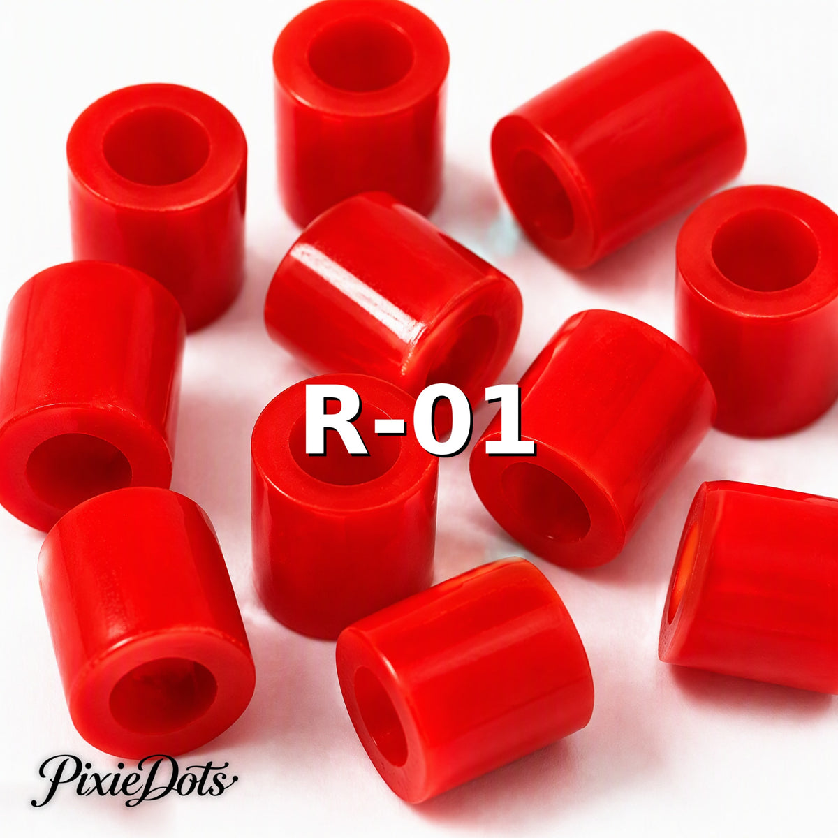 PixieDots Pure Pixels 1000ct Refill - Palette R (Transparent) 2.6mm Mini Fuse Beads | Fusible Beads Refill for Craft
