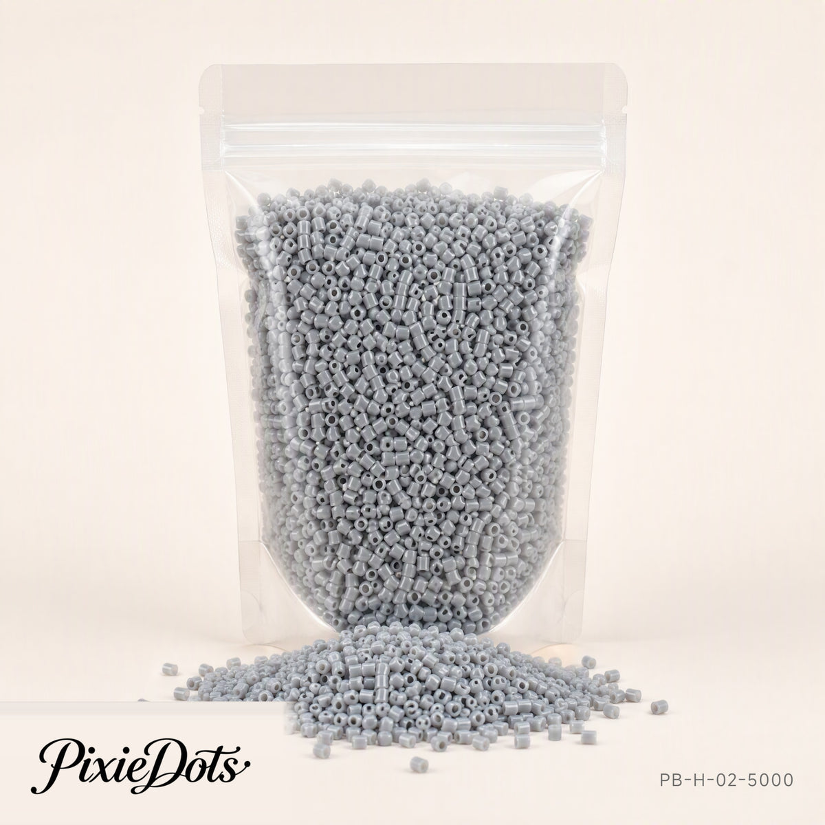 案例--PixieDot 5000 pcs  Emergency Refill Beads 2.6mm Fuse Beads, PixieBeads Single-Color Bulk Refill Melty Beads, Mini Fuse Beads for Pixel Art
