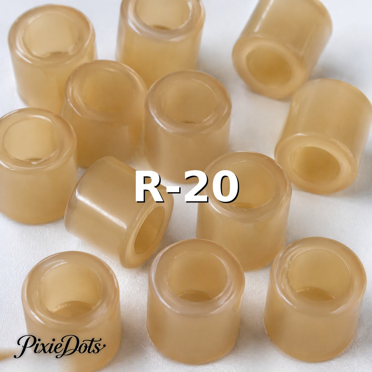 PixieDots Pure Pixels 1000ct Refill - Palette R (Transparent) 2.6mm Mini Fuse Beads | Fusible Beads Refill for Craft