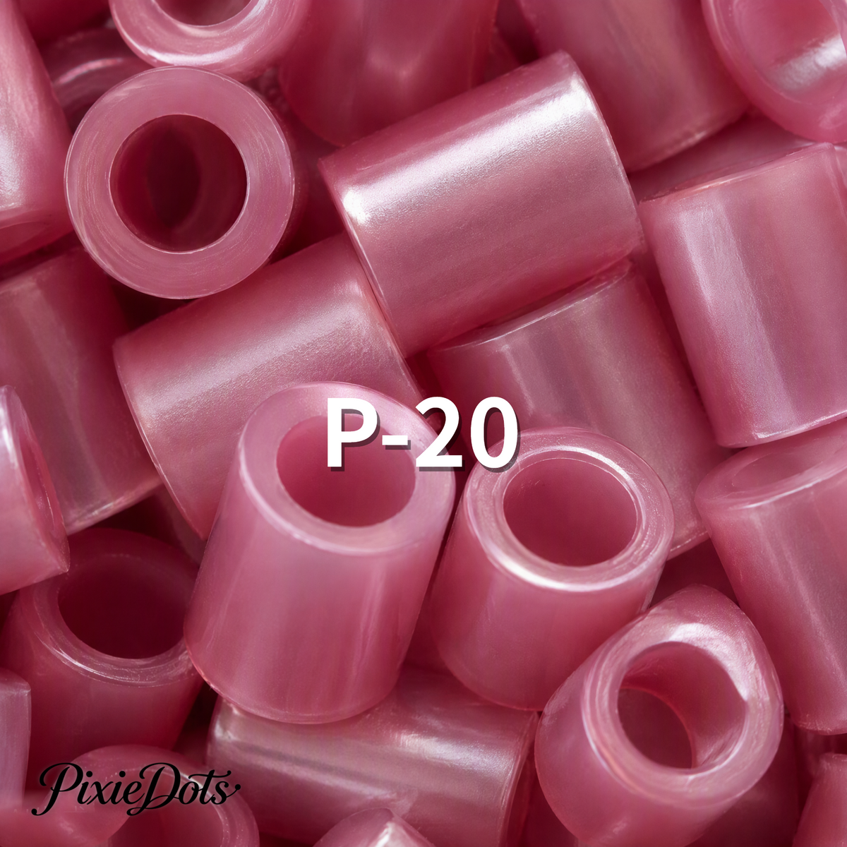 PixieDots Pure Pixels 1000ct Refill - Palette P (Pearlescent) 2.6mm Mini Fuse Beads | Fusible Beads Refill for Craft