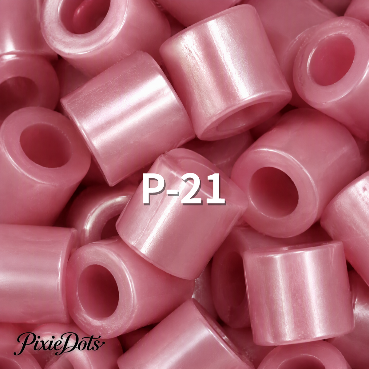 PixieDots Pure Pixels 1000ct Refill - Palette P (Pearlescent) 2.6mm Mini Fuse Beads | Fusible Beads Refill for Craft