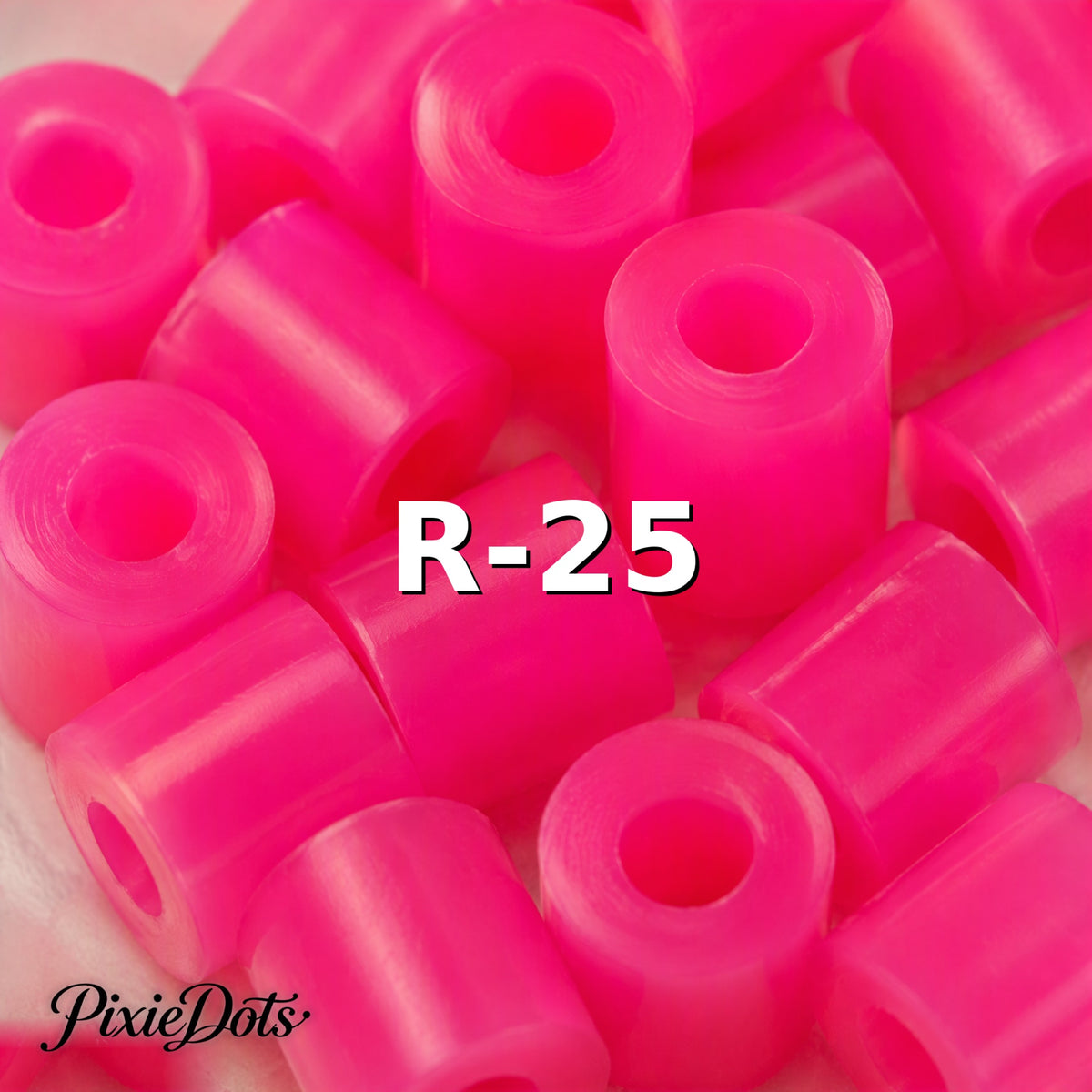 PixieDots Pure Pixels 1000ct Refill - Palette R (Transparent) 2.6mm Mini Fuse Beads | Fusible Beads Refill for Craft