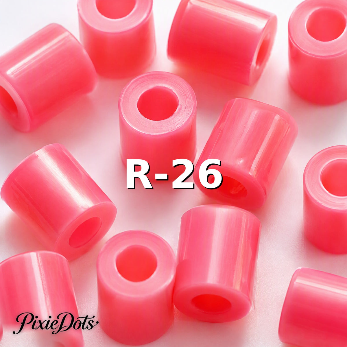 PixieDots Pure Pixels 1000ct Refill - Palette R (Transparent) 2.6mm Mini Fuse Beads | Fusible Beads Refill for Craft