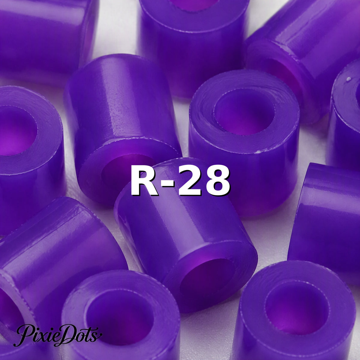 PixieDots Pure Pixels 1000ct Refill - Palette R (Transparent) 2.6mm Mini Fuse Beads | Fusible Beads Refill for Craft