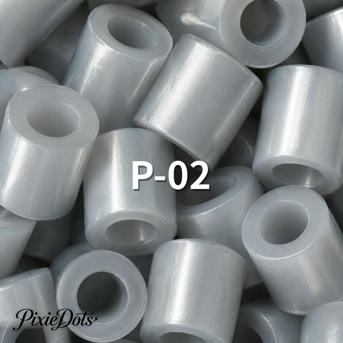 PixieDots Pure Pixels 1000ct Refill - Palette P (Pearlescent) 2.6mm Mini Fuse Beads | Fusible Beads Refill for Craft