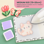 烘焙布PixieCraft Iron Mat - Reusable Non-Stick Ironing Sheets for 2.6mm Fuse Beads