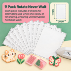 烘焙布PixieCraft Iron Mat - Reusable Non-Stick Ironing Sheets for 2.6mm Fuse Beads