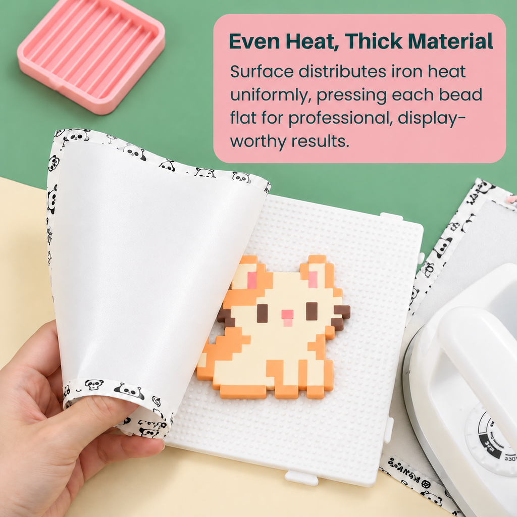 烘焙布PixieCraft Iron Mat - Reusable Non-Stick Ironing Sheets for 2.6mm Fuse Beads