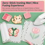 烘焙布PixieCraft Iron Mat - Reusable Non-Stick Ironing Sheets for 2.6mm Fuse Beads