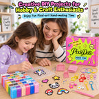PixieDots 72,000 pcs 2.6mm Fuse Beads Kit, 72 Colors PixieBeads 103 pcs Full Set with Storage Box, Pegboards, Tweezers, Trays, Bead Pen, Ironing Mats, Pixel Art Craft Kits for Adults, Teens