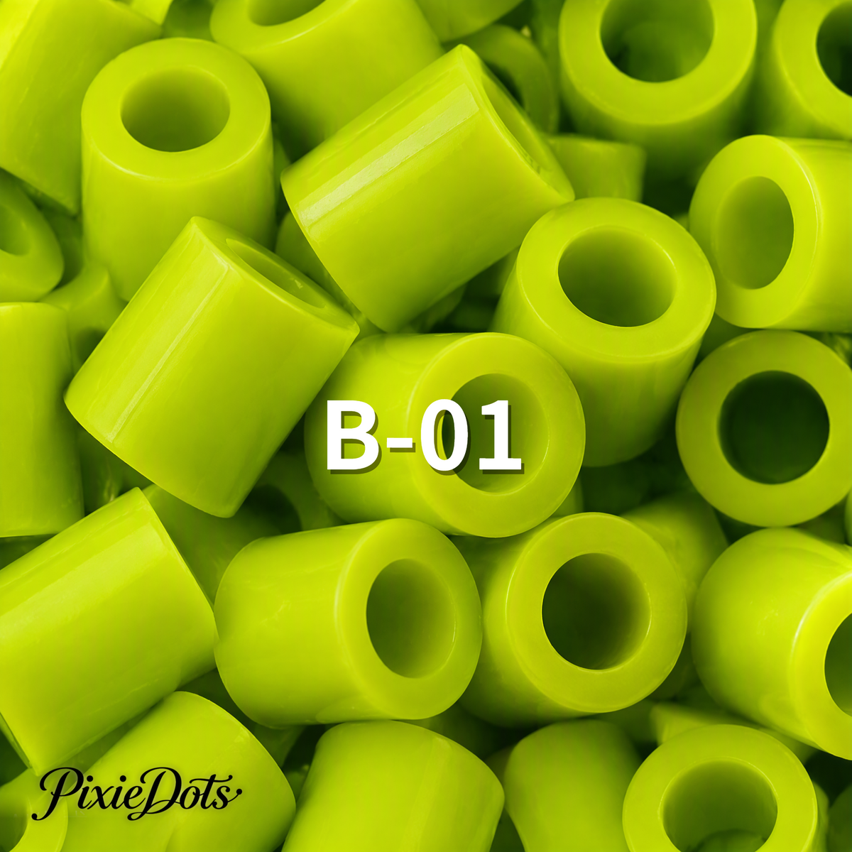 PixieDots Pure Pixels 1000ct Refill - Palette B (Forest Greens) 2.6mm Mini Fuse Beads | Fusible Beads Refill for Craft