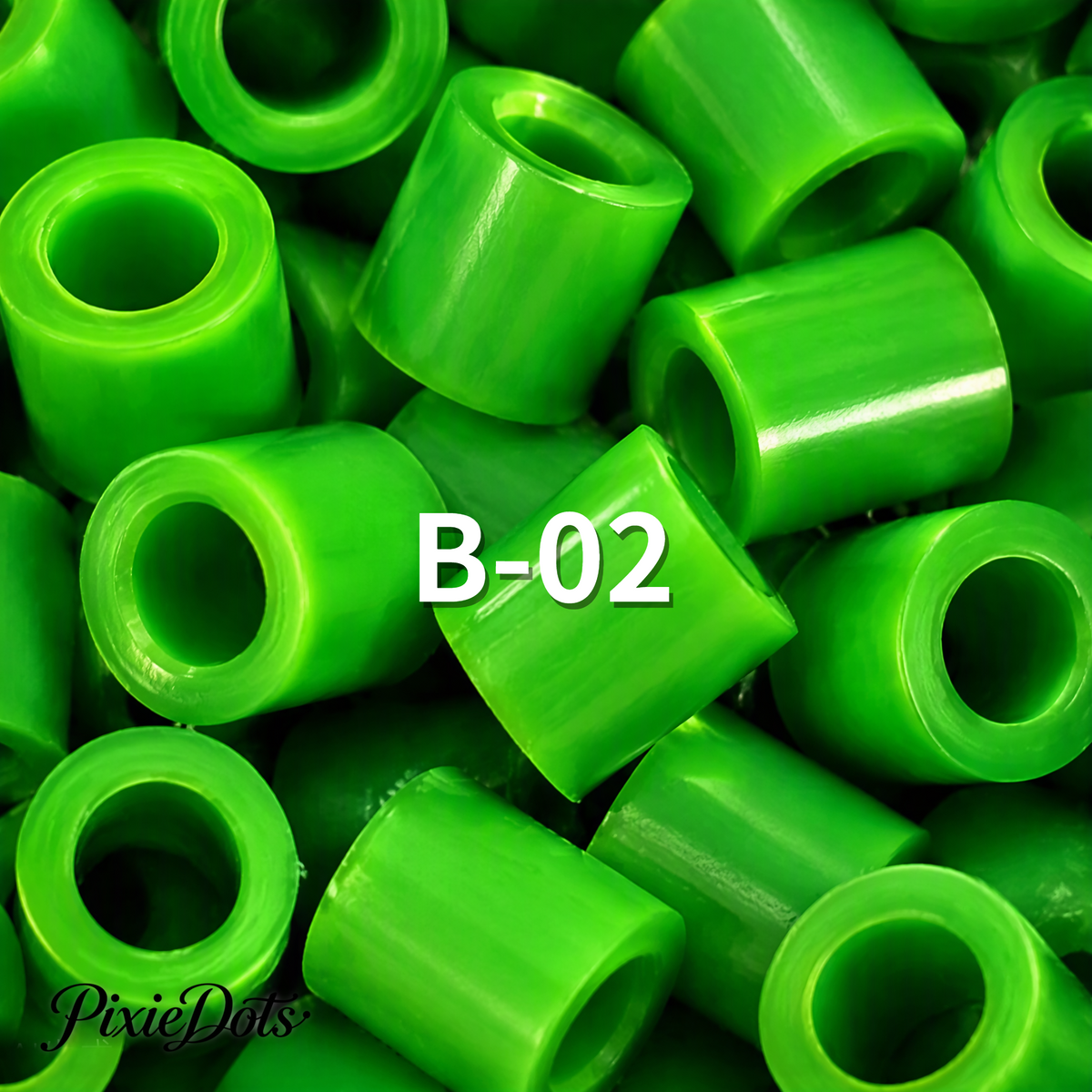 PixieDots Pure Pixels 1000ct Refill - Palette B (Forest Greens) 2.6mm Mini Fuse Beads | Fusible Beads Refill for Craft