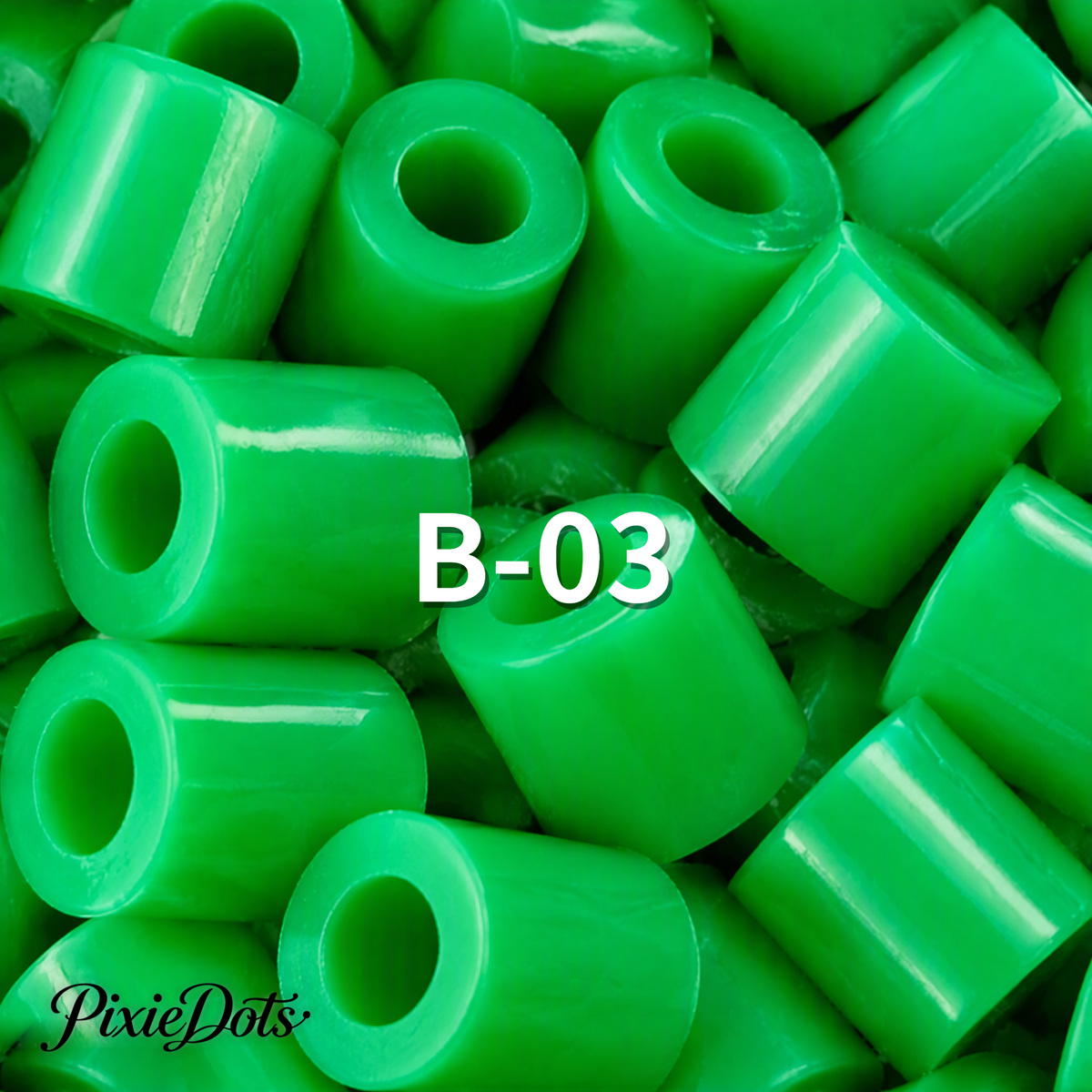 PixieDots Pure Pixels 1000ct Refill - Palette B (Forest Greens) 2.6mm Mini Fuse Beads | Fusible Beads Refill for Craft