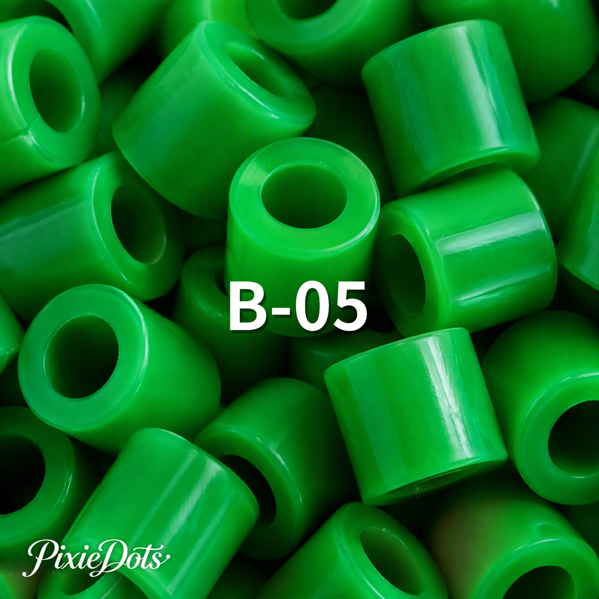 PixieDots Pure Pixels 1000ct Refill - Palette B (Forest Greens) 2.6mm Mini Fuse Beads | Fusible Beads Refill for Craft