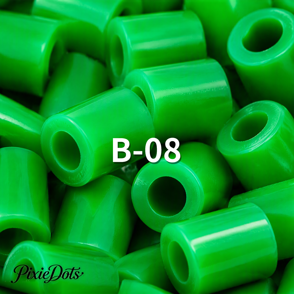 PixieDots Pure Pixels 1000ct Refill - Palette B (Forest Greens) 2.6mm Mini Fuse Beads | Fusible Beads Refill for Craft