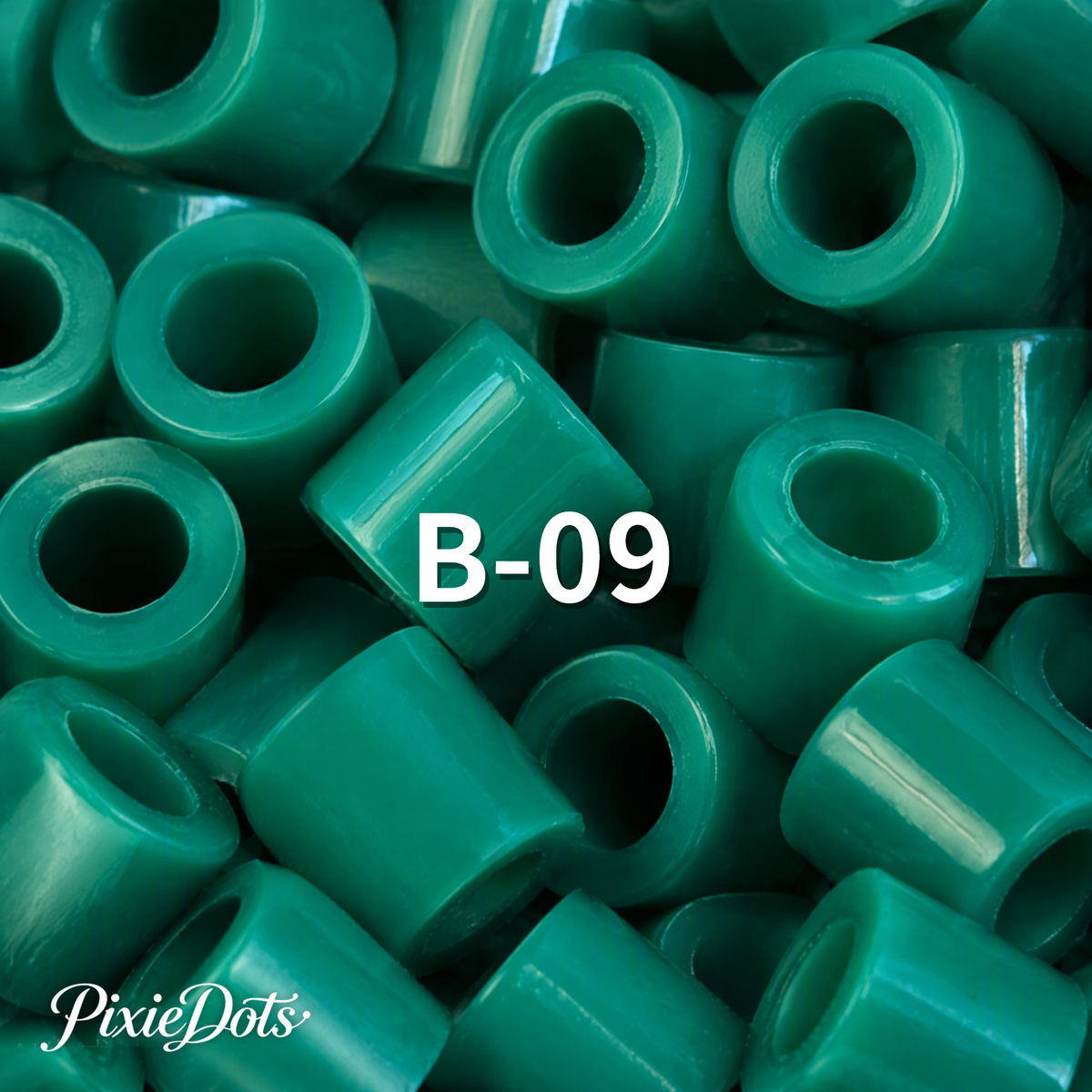 PixieDots Pure Pixels 1000ct Refill - Palette B (Forest Greens) 2.6mm Mini Fuse Beads | Fusible Beads Refill for Craft