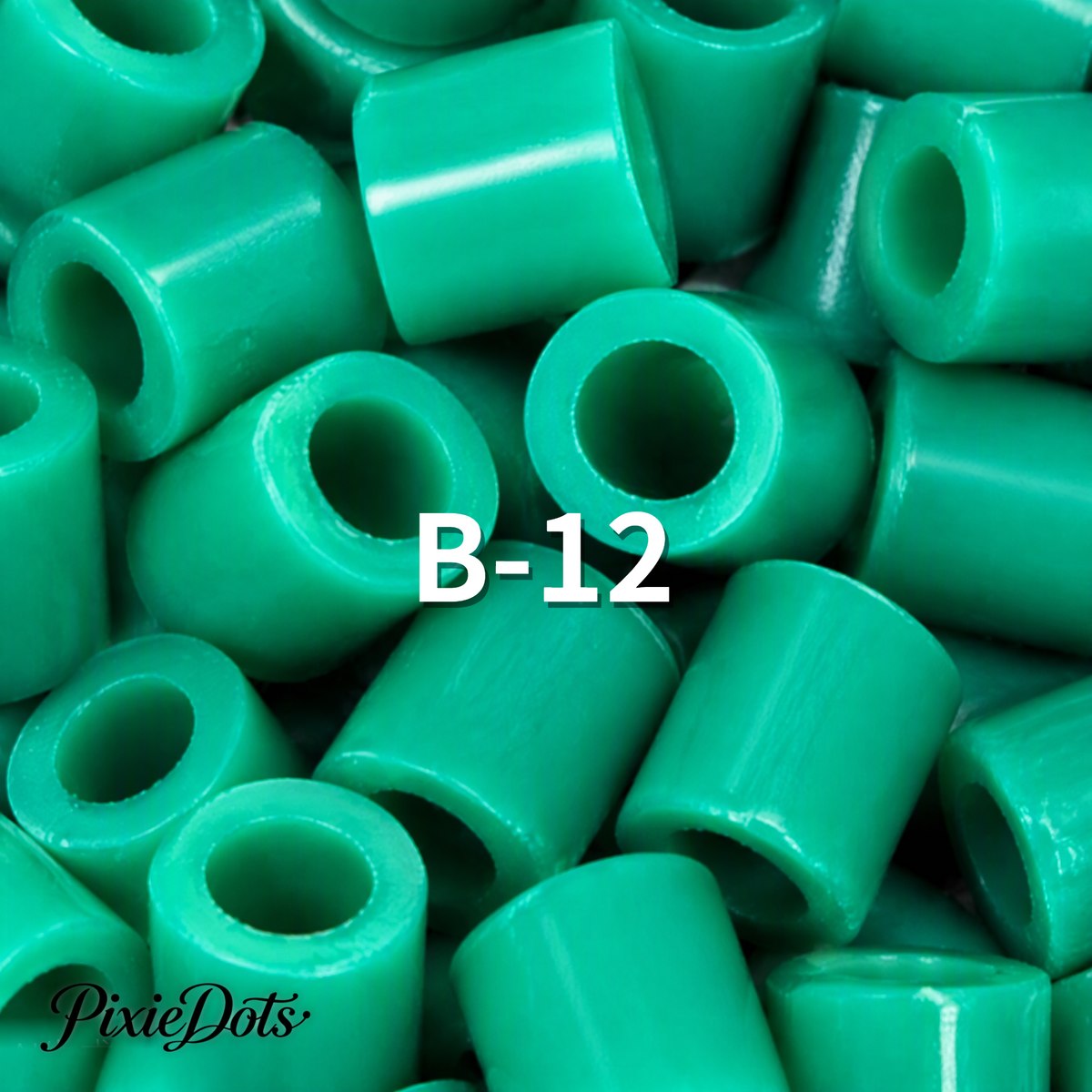 PixieDots Pure Pixels 1000ct Refill - Palette B (Forest Greens) 2.6mm Mini Fuse Beads | Fusible Beads Refill for Craft