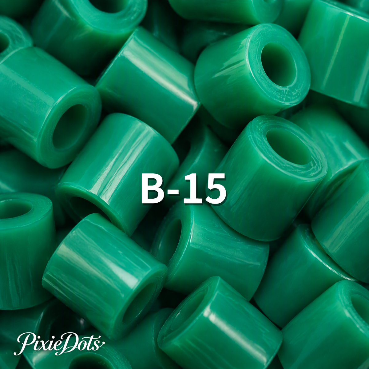 PixieDots Pure Pixels 1000ct Refill - Palette B (Forest Greens) 2.6mm Mini Fuse Beads | Fusible Beads Refill for Craft