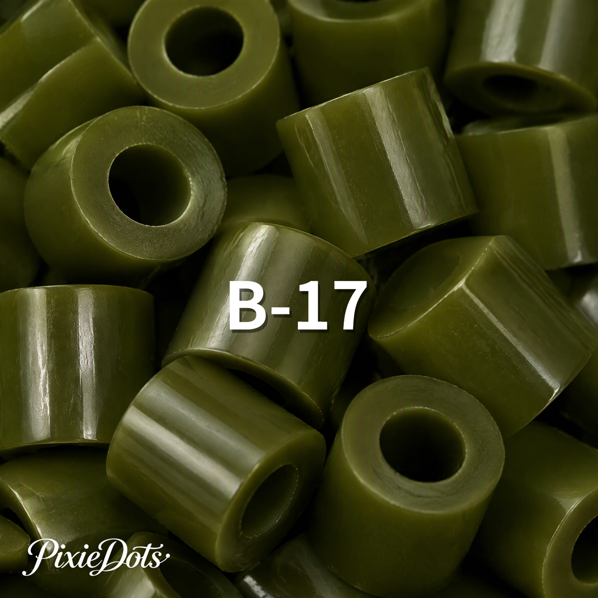 PixieDots Pure Pixels 1000ct Refill - Palette B (Forest Greens) 2.6mm Mini Fuse Beads | Fusible Beads Refill for Craft