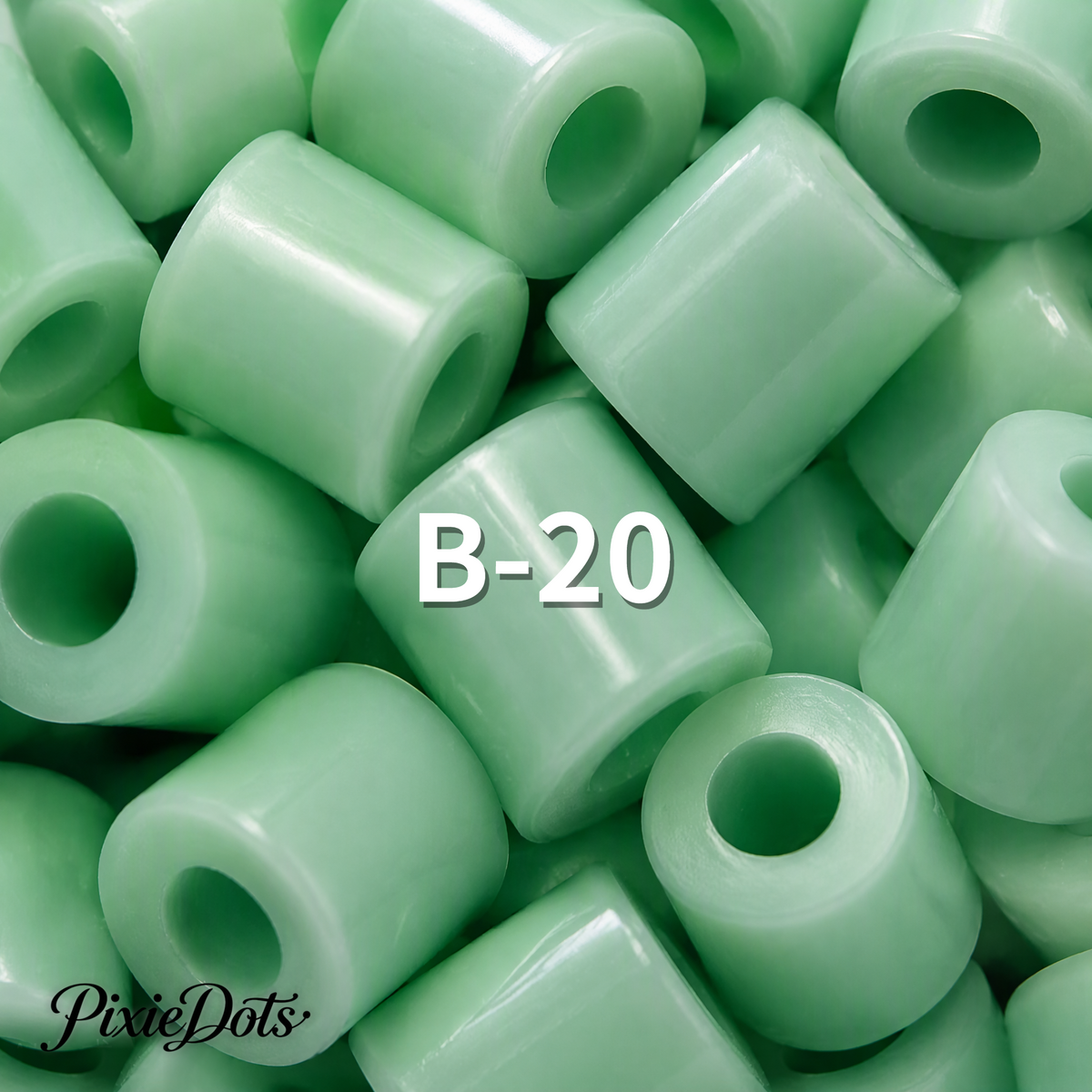 PixieDots Pure Pixels 1000ct Refill - Palette B (Forest Greens) 2.6mm Mini Fuse Beads | Fusible Beads Refill for Craft