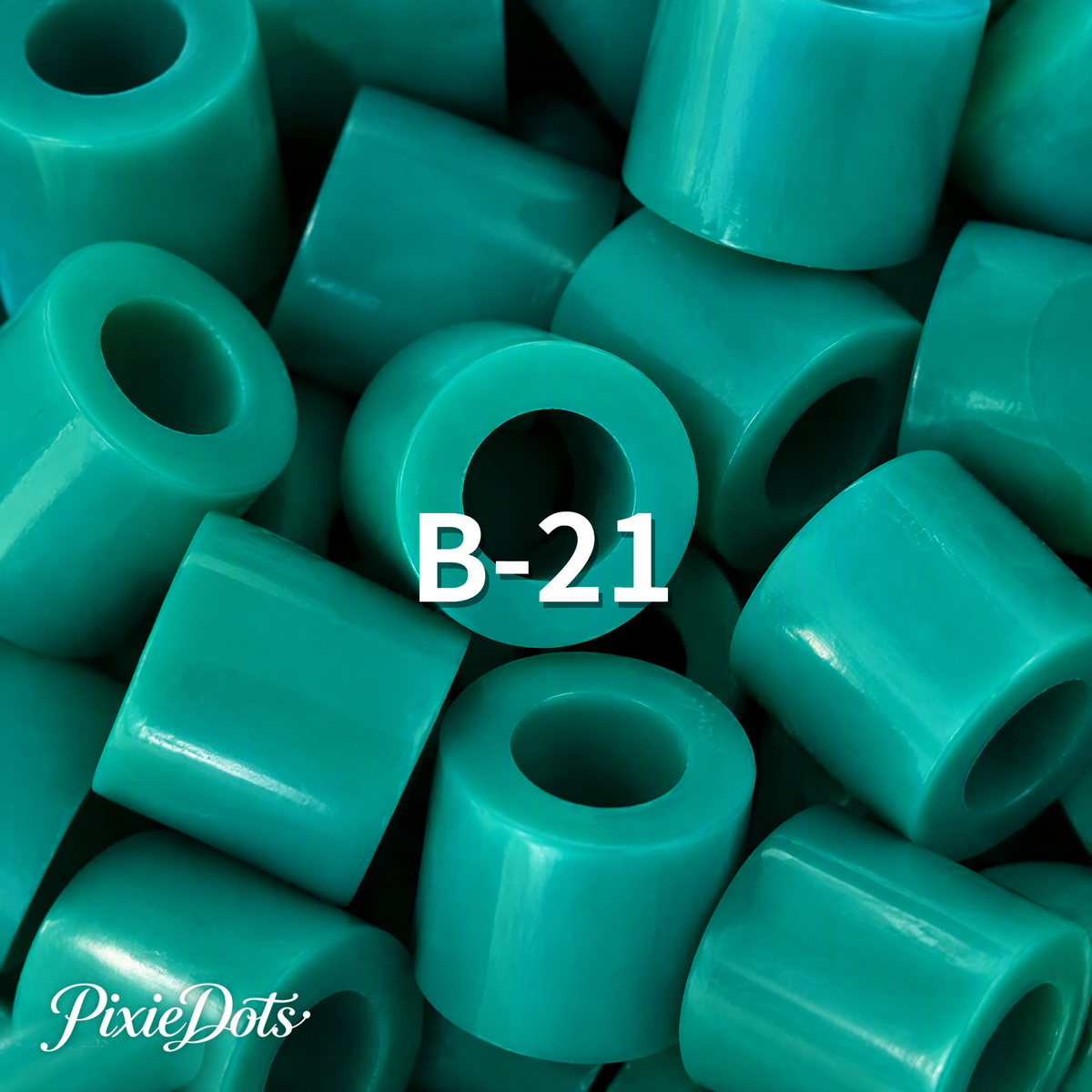 PixieDots Pure Pixels 1000ct Refill - Palette B (Forest Greens) 2.6mm Mini Fuse Beads | Fusible Beads Refill for Craft