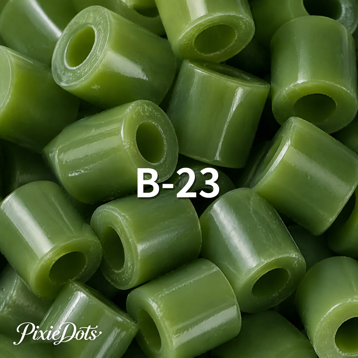 PixieDots Pure Pixels 1000ct Refill - Palette B (Forest Greens) 2.6mm Mini Fuse Beads | Fusible Beads Refill for Craft