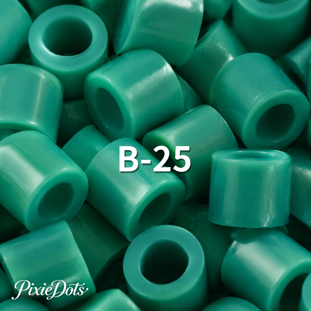 PixieDots Pure Pixels 1000ct Refill - Palette B (Forest Greens) 2.6mm Mini Fuse Beads | Fusible Beads Refill for Craft