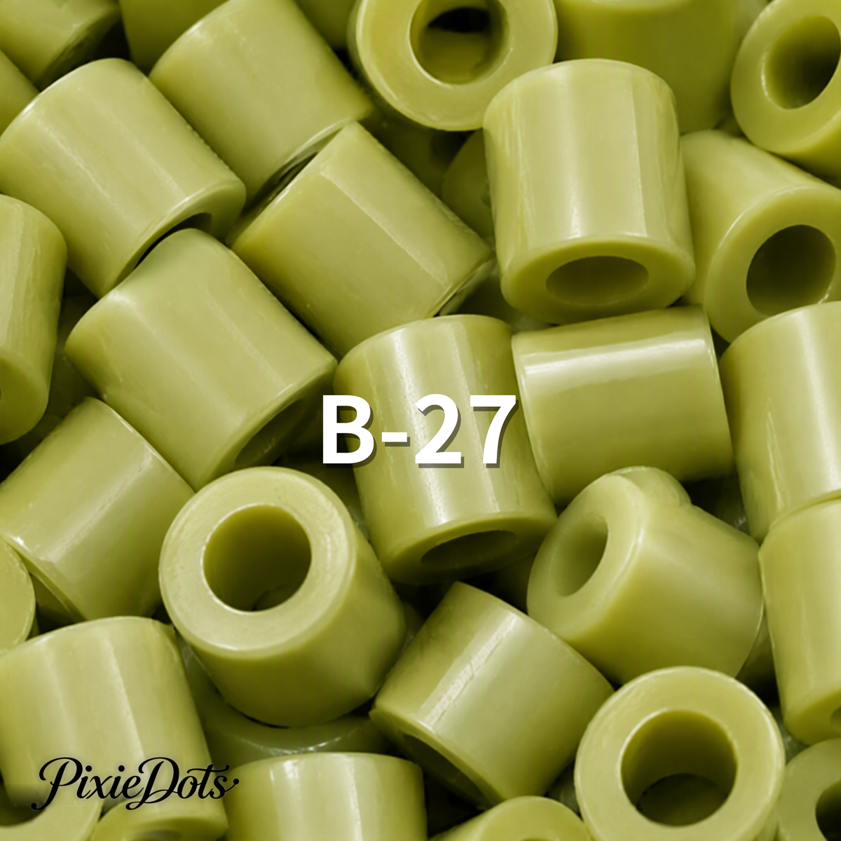 PixieDots Pure Pixels 1000ct Refill - Palette B (Forest Greens) 2.6mm Mini Fuse Beads | Fusible Beads Refill for Craft