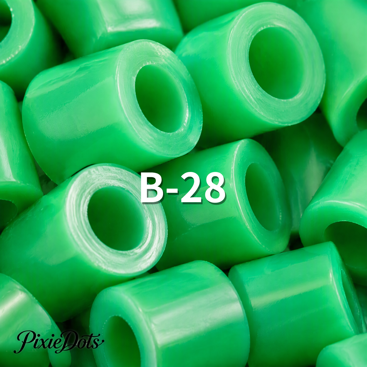 PixieDots Pure Pixels 1000ct Refill - Palette B (Forest Greens) 2.6mm Mini Fuse Beads | Fusible Beads Refill for Craft