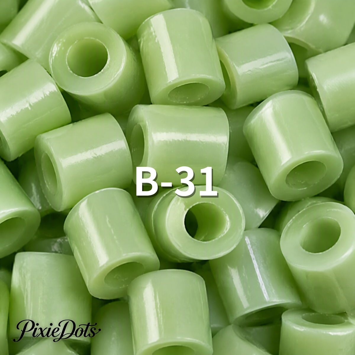 PixieDots Pure Pixels 1000ct Refill - Palette B (Forest Greens) 2.6mm Mini Fuse Beads | Fusible Beads Refill for Craft