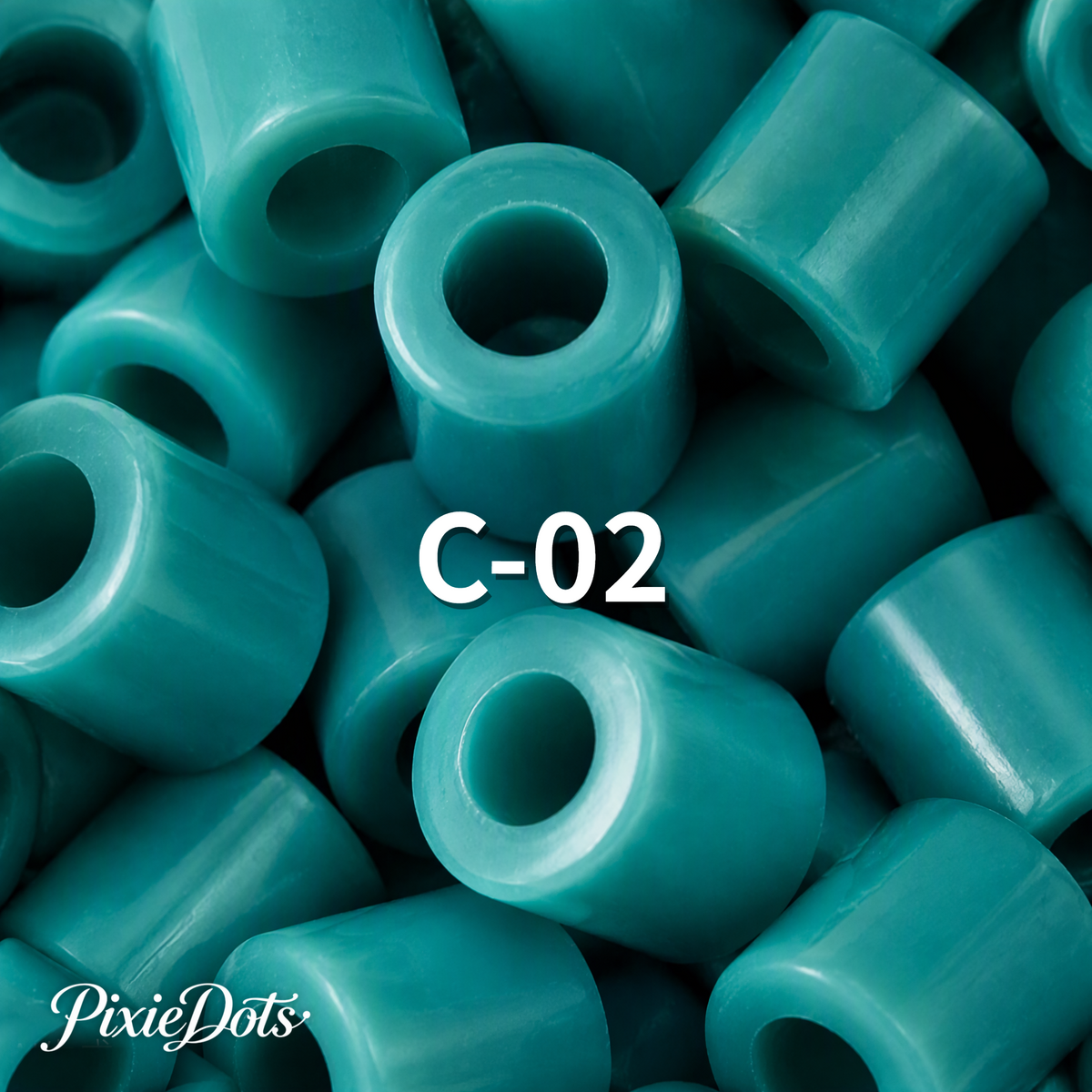 PixieDots Pure Pixels 1000ct Refill - Palette C (Ocean Blues) 2.6mm Mini Fuse Beads | Fusible Beads Refill for Craft