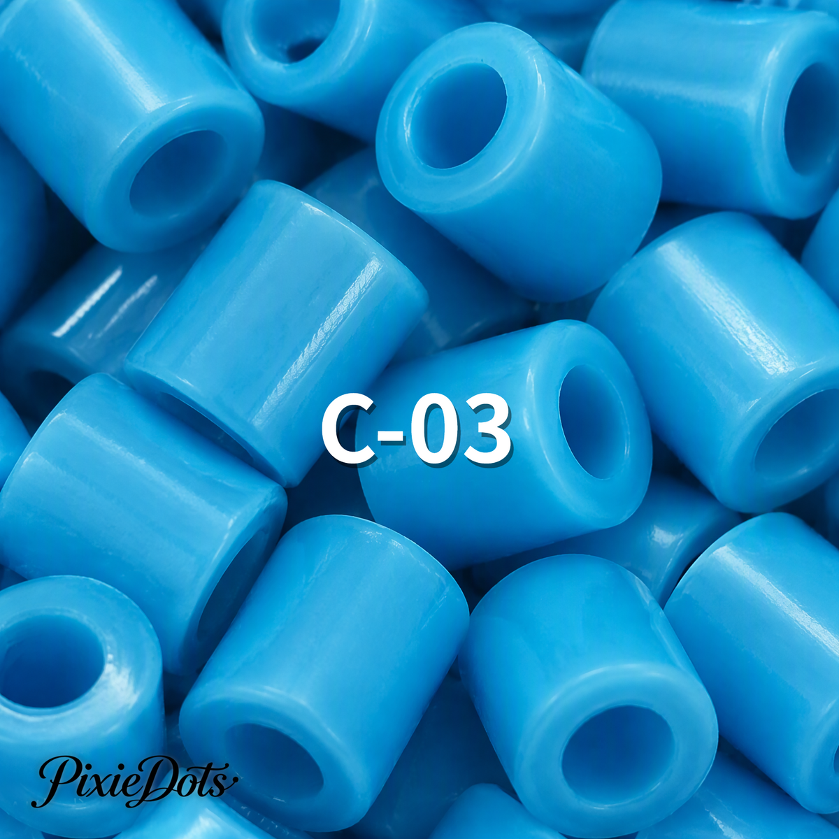 PixieDots Pure Pixels 1000ct Refill - Palette C (Ocean Blues) 2.6mm Mini Fuse Beads | Fusible Beads Refill for Craft
