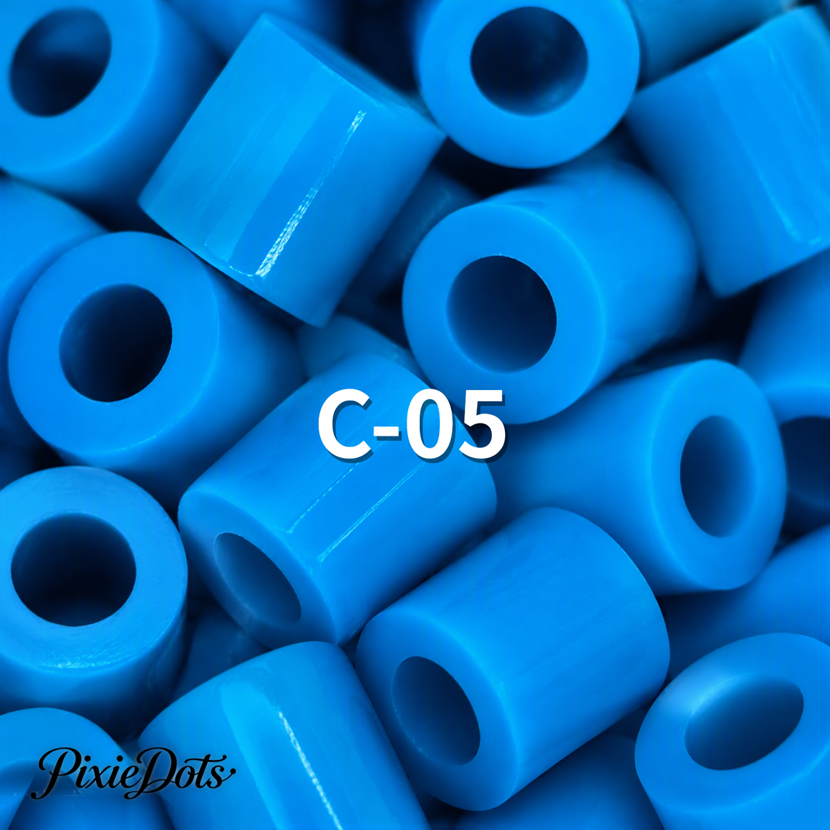 PixieDots Pure Pixels 1000ct Refill - Palette C (Ocean Blues) 2.6mm Mini Fuse Beads | Fusible Beads Refill for Craft