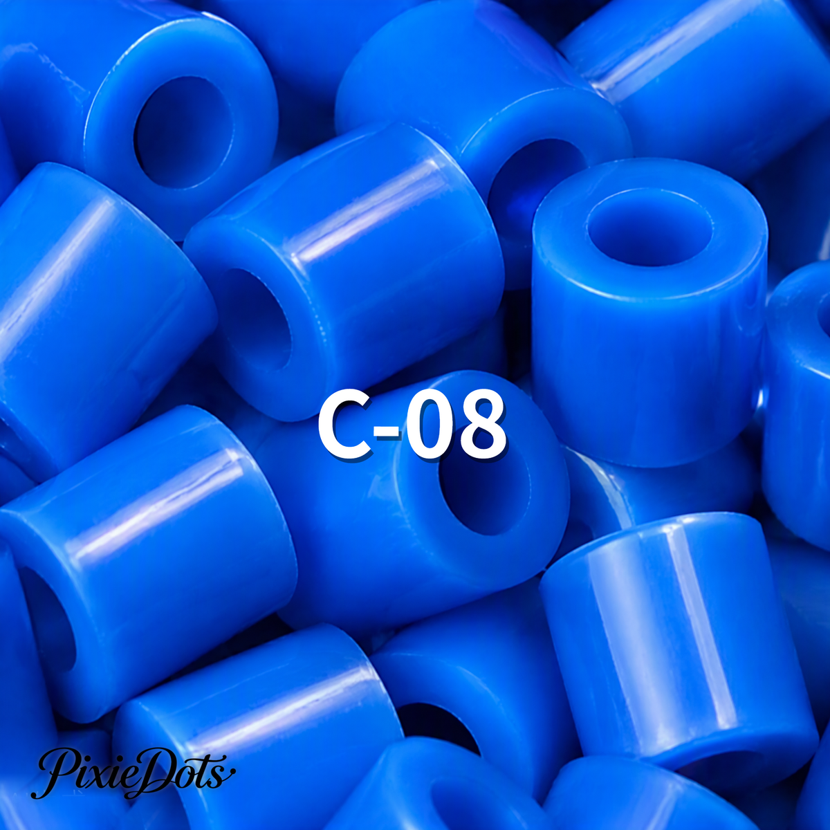 PixieDots Pure Pixels 1000ct Refill - Palette C (Ocean Blues) 2.6mm Mini Fuse Beads | Fusible Beads Refill for Craft