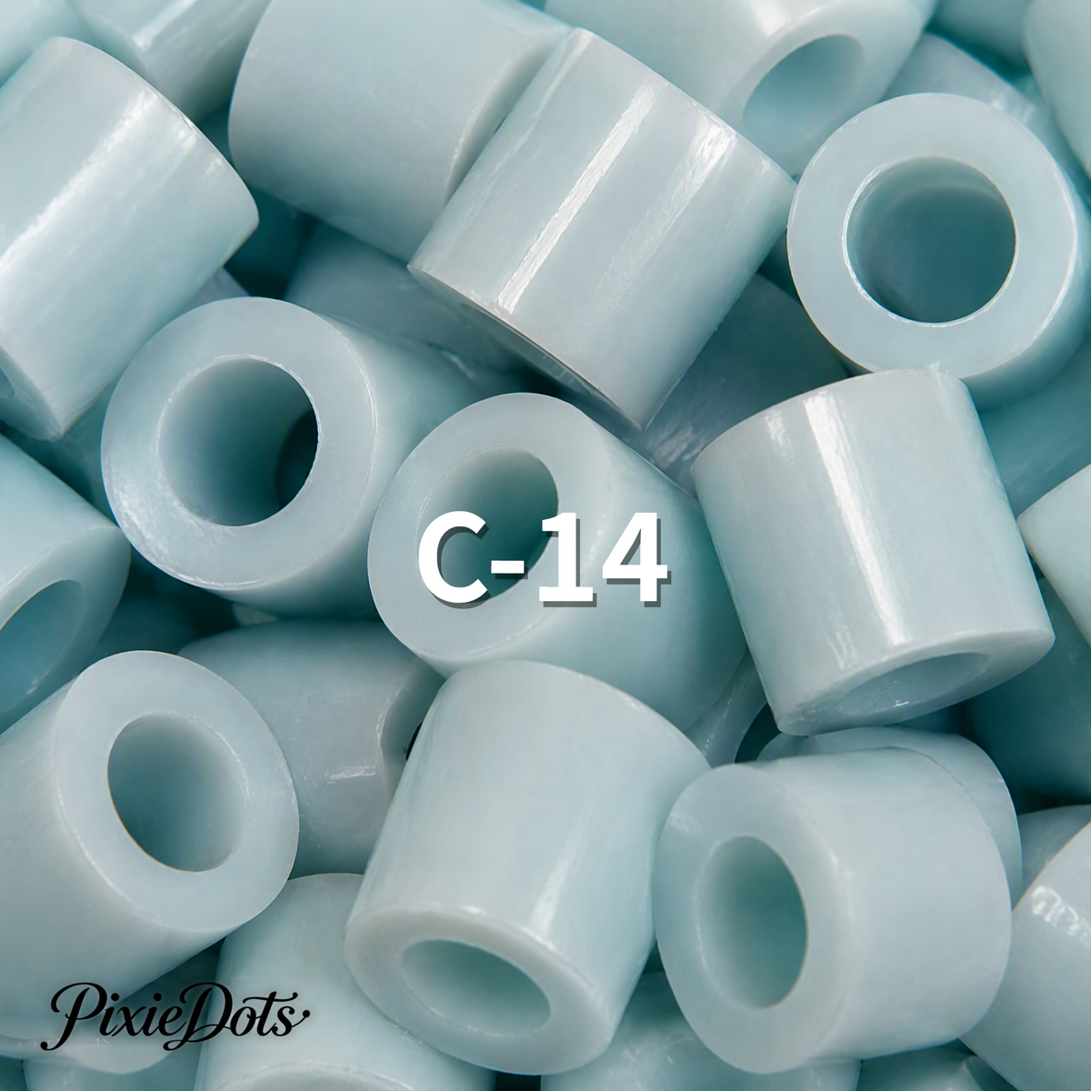 PixieDots Pure Pixels 1000ct Refill - Palette C (Ocean Blues) 2.6mm Mini Fuse Beads | Fusible Beads Refill for Craft