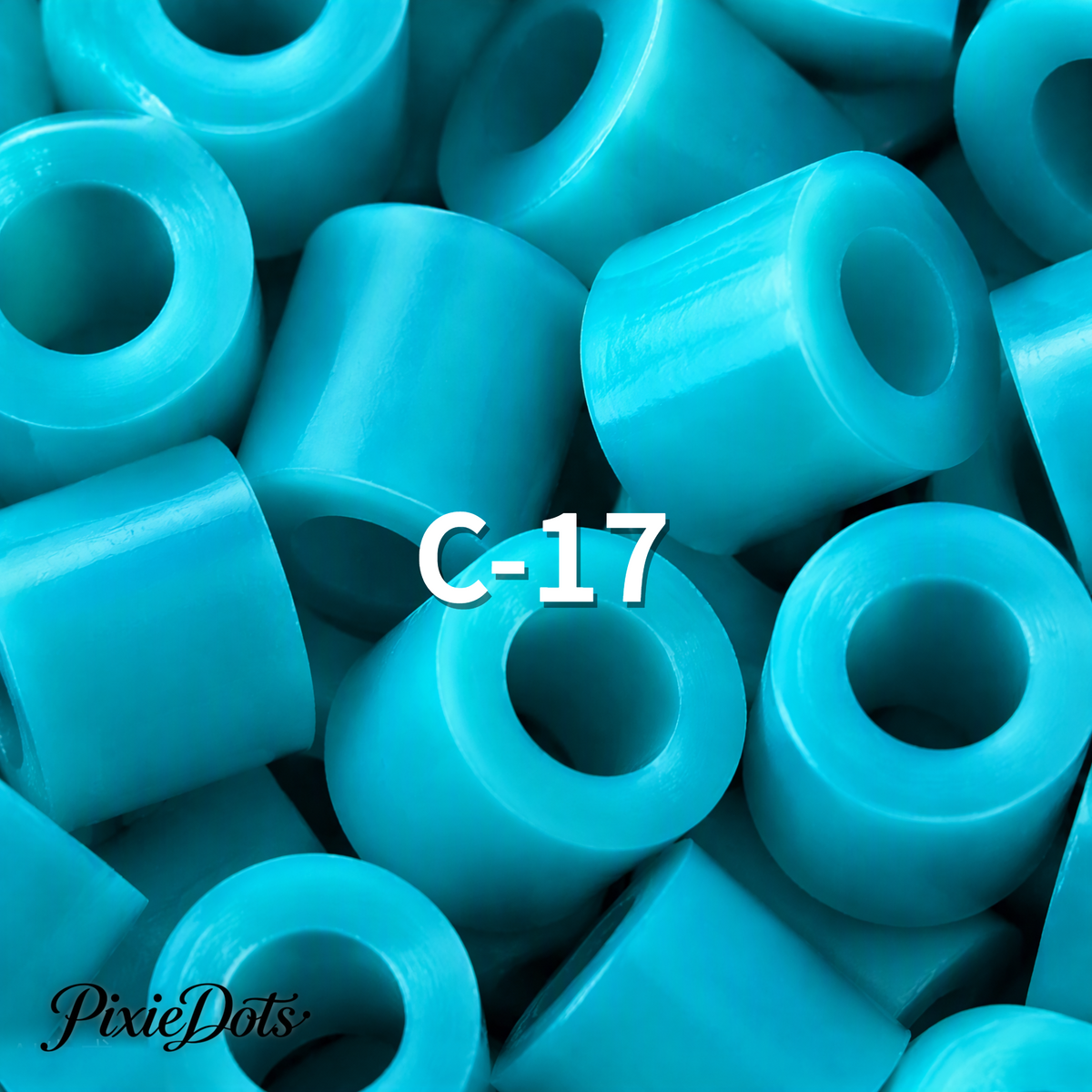 PixieDots Pure Pixels 1000ct Refill - Palette C (Ocean Blues) 2.6mm Mini Fuse Beads | Fusible Beads Refill for Craft