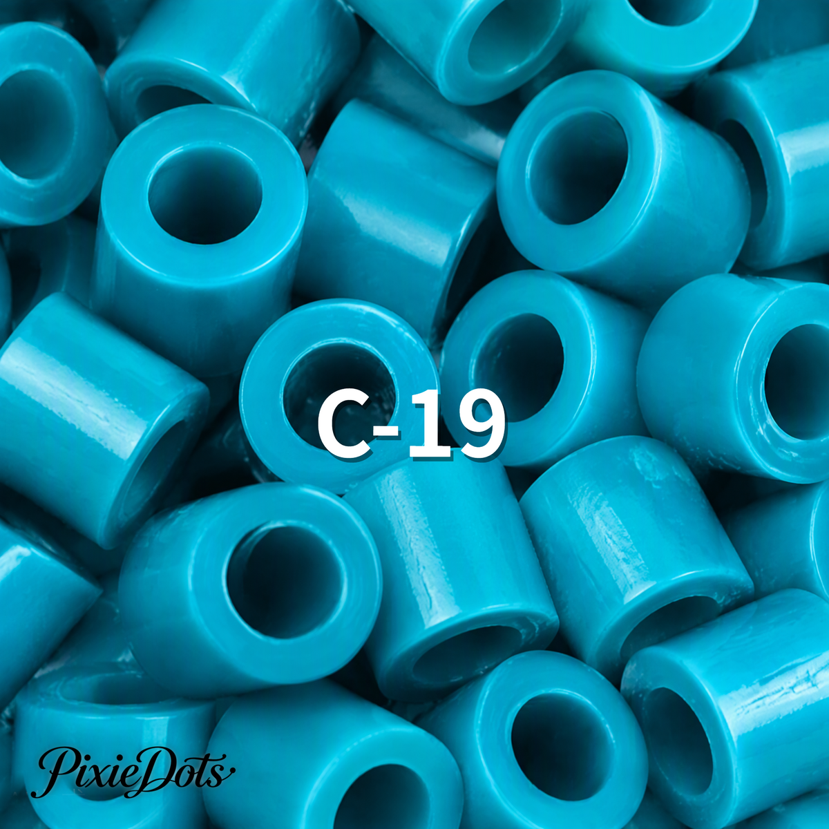 PixieDots Pure Pixels 1000ct Refill - Palette C (Ocean Blues) 2.6mm Mini Fuse Beads | Fusible Beads Refill for Craft