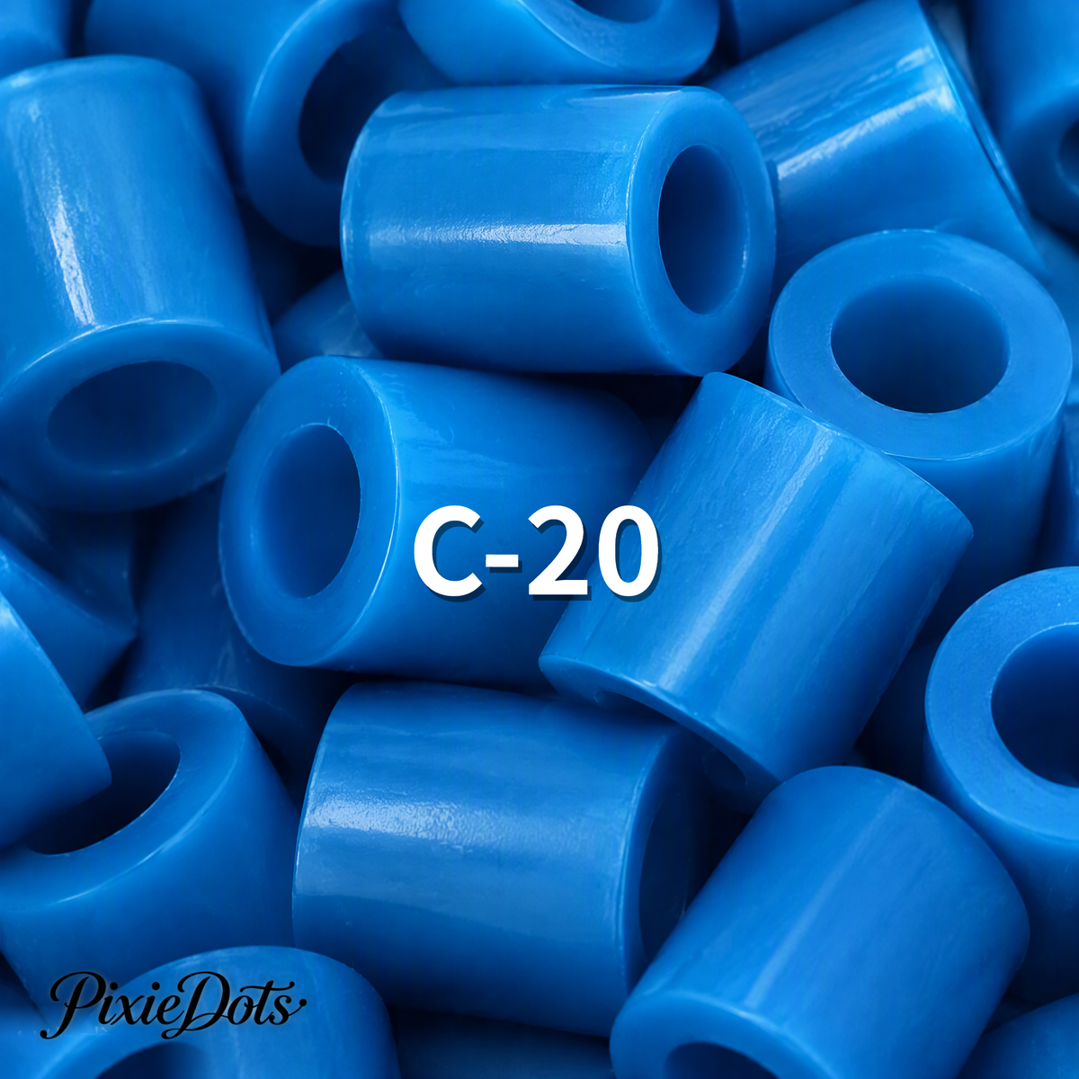 PixieDots Pure Pixels 1000ct Refill - Palette C (Ocean Blues) 2.6mm Mini Fuse Beads | Fusible Beads Refill for Craft