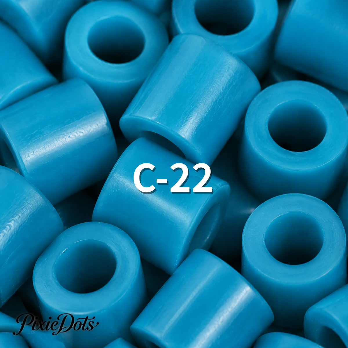 PixieDots Pure Pixels 1000ct Refill - Palette C (Ocean Blues) 2.6mm Mini Fuse Beads | Fusible Beads Refill for Craft