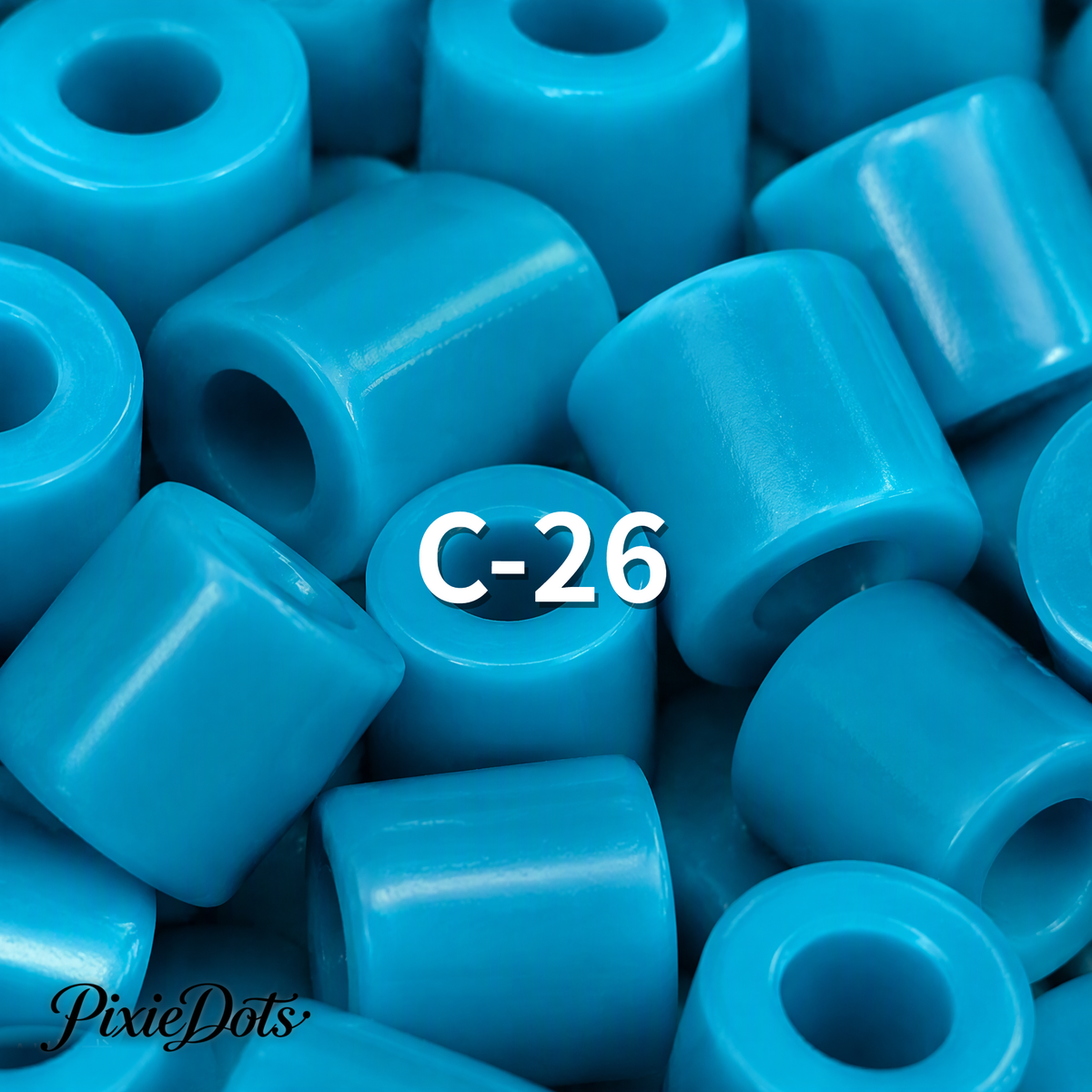PixieDots Pure Pixels 1000ct Refill - Palette C (Ocean Blues) 2.6mm Mini Fuse Beads | Fusible Beads Refill for Craft