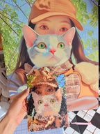 Custom Fuse Bead Portrait - Personalized Handmade Pixel Art from Your Photo (Free Keychain Included)