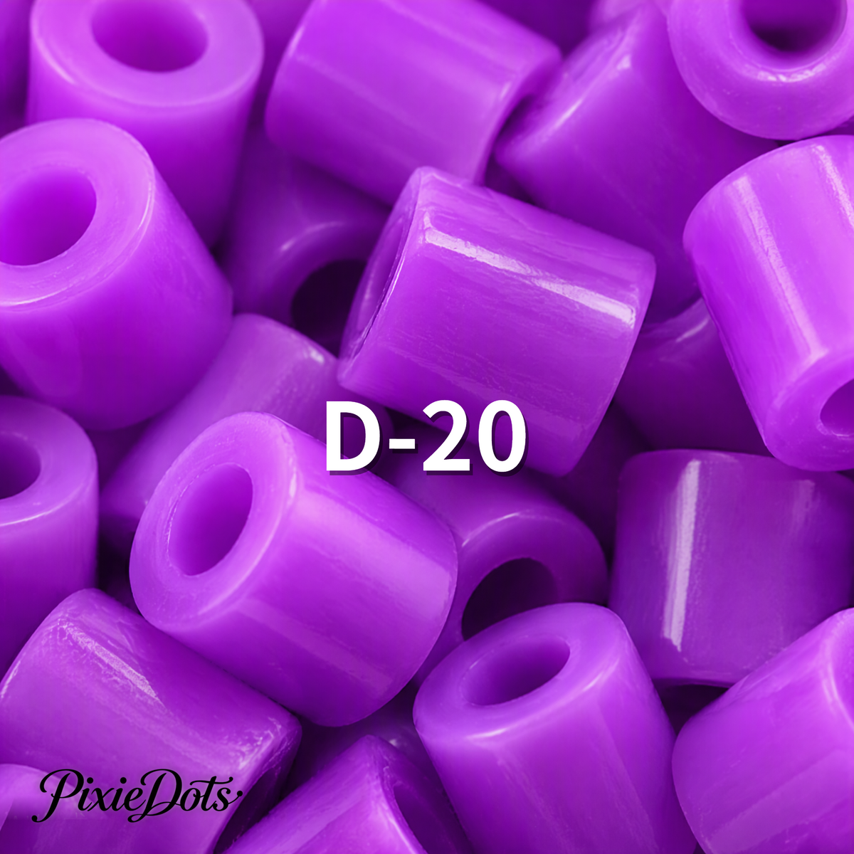 PixieDots Pure Pixels 1000ct Refill - Palette D (Twilight Purples) 2.6mm Mini Fuse Beads | Fusible Beads Refill for Craft