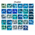 PixieDots Pure Pixels 1000ct Refill - Palette C (Ocean Blues) 2.6mm Mini Fuse Beads | Fusible Beads Refill for Craft